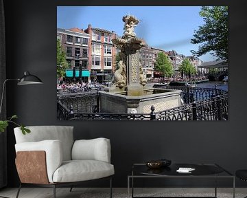 Fish fountain Leiden by Carel van der Lippe