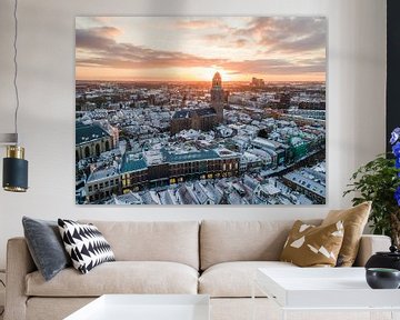 Zwolle in de Sneeuw van Thomas Bartelds