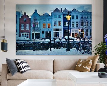 De Brede Haven van Den Bosch in winterse sferen van Jasper van de Gein Photography