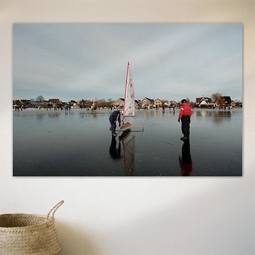 IJszeilen op de Nieuwkoopse Plassen