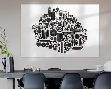 Example of the artwork in a room