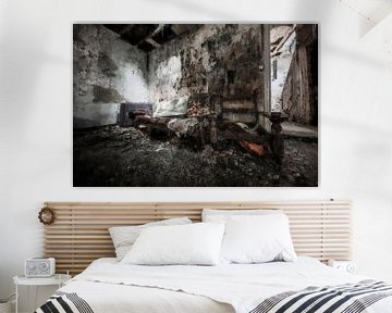 Ein altes und verlassenes Haus in Belgien von Digitale Schilderijen