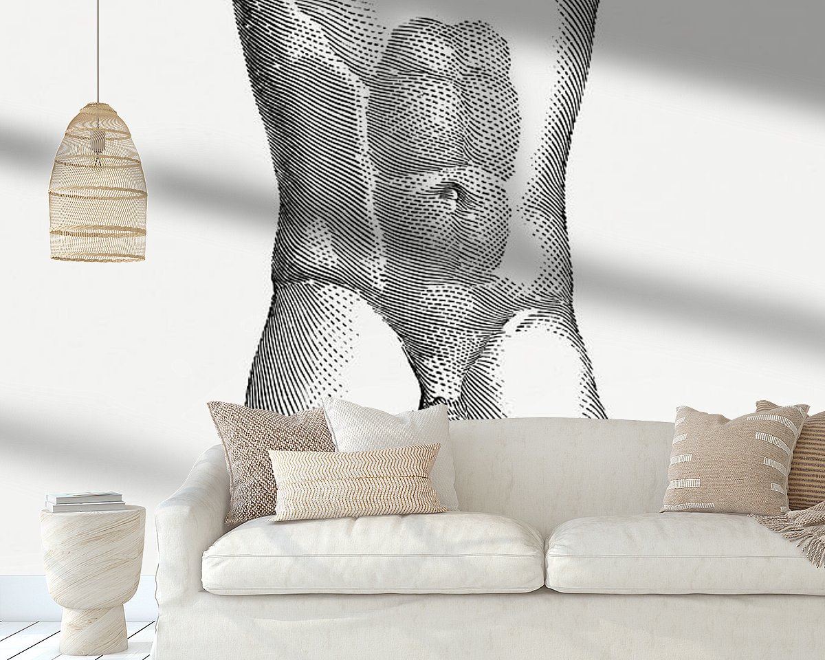 Example of the artwork in a room