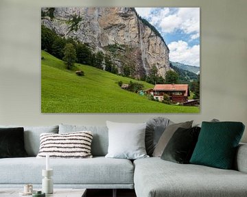 Zomerse blik op de Lauterbrunnen vallei van Steven Van Aerschot