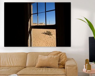 View of desert and house by Marco Verstraaten