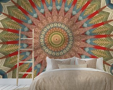 Mandala Herbstlaub von Christine Bässler