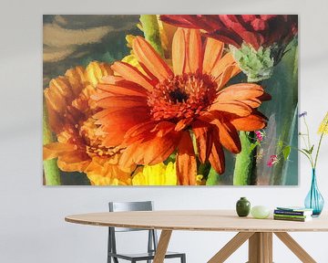 Digi gemalte Blumen 04 von Hans Levendig (lev&dig fotografie)