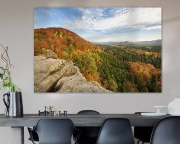 Herbstfarben im Elbsandsteingebirge - Wunderschönes Deutschland von Rolf Schnepp