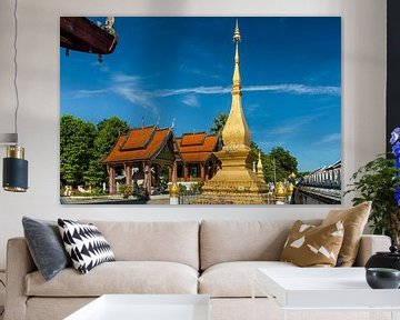 Luang Prabang - Vat Sensoukaram by Theo Molenaar