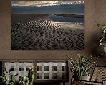 Promenade sur la plage en novembre sur Carla van Zomeren