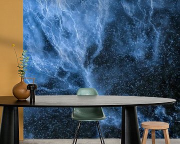 Beautiful structures in the ice on the Wadden Sea in Friesland. by Jos Pannekoek