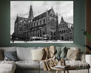 St. Bavokerk - Haarlem Winter 2021 van Alex C.