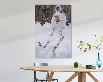 Laatste skelet van een engel in witte sneeuw van Babetts Bildergalerie