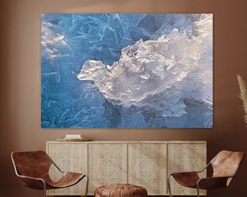 ijs abstractie van Ko Hoogesteger