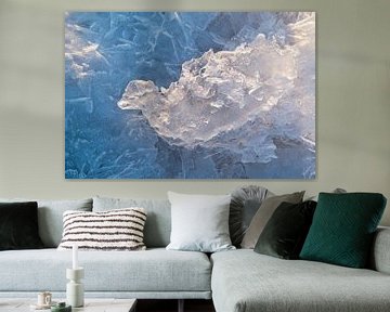 ijs abstractie van Ko Hoogesteger