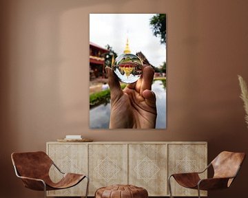 Een tempel in Chiang Mai, Thailand van hugo veldmeijer