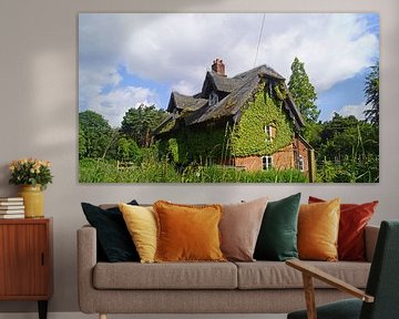 Met lianen bedekt huis op het pad in Suffolk van Babetts Bildergalerie