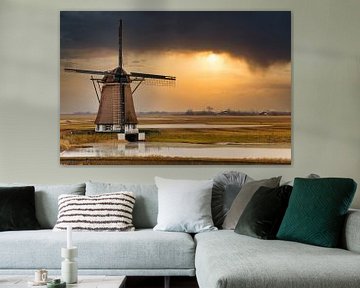 Molen op Texel. van Maurice van de Waarsenburg