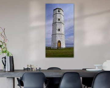 Der achteckige Kreideturm in Flamborough Head