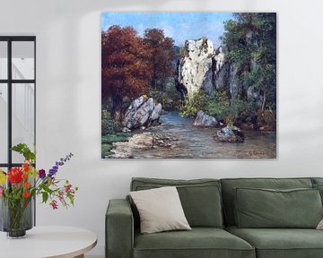 Landschaft mit Bach und Felsen, Gustave Courbet