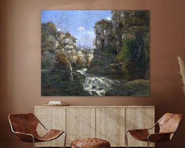 Landschaft mit Felsen bei Ornans, Gustave Courbet