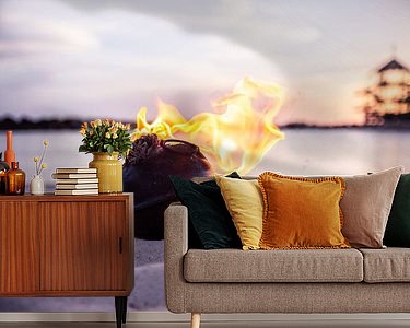 Example of the artwork in a room