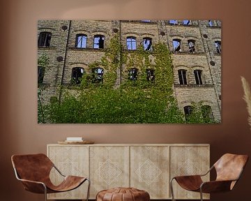 Ruin of the storehouse of the mill complex Böllberg in Halle in Germany by Babetts Bildergalerie