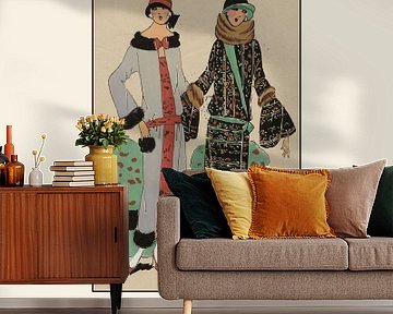 Les soeurs  - De zussen | Art Deco Fashion print van NOONY