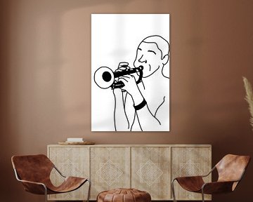Trumpet player by MishMash van Heukelom
