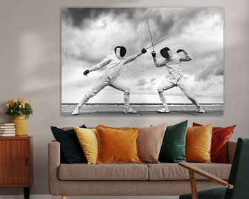 Fencing 6 by Irene Hoekstra