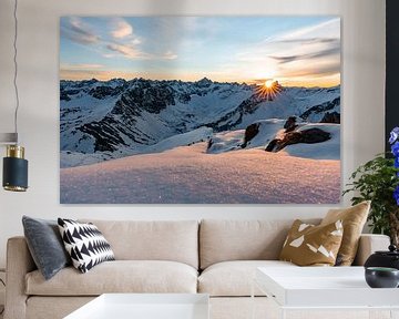Sunset in the Tannheim Alps by Leo Schindzielorz