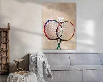 Badminton sport art #badminton by JBJart Justyna Jaszke