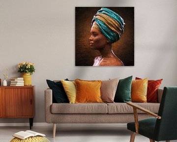 Bemalte afrikanische Schönheit
