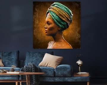 Painted African beauty by Arjen Roos