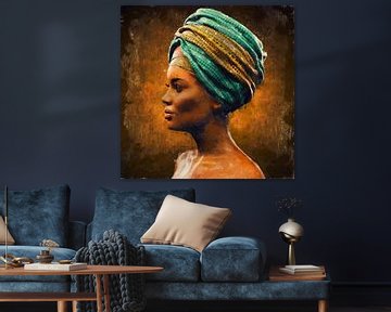 Bemalte afrikanische Schönheit von Arjen Roos