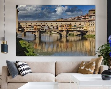 Ponte Vecchio brug over de Arno in Florence