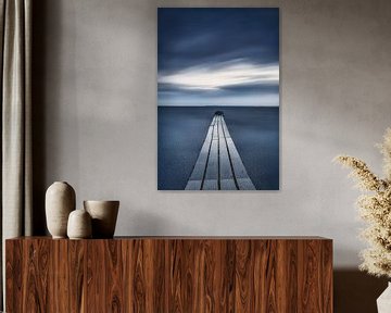 Betoverde steiger aan zee van Voss Fine Art Fotografie