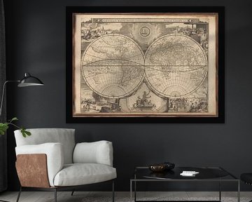 Old World Map from around 1700 by Gert Hilbink