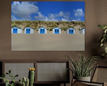 Strandhuisjes in De Koog op Texel