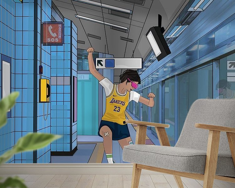 Example of the artwork in a room