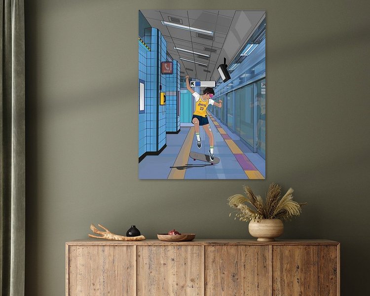 Example of the artwork in a room
