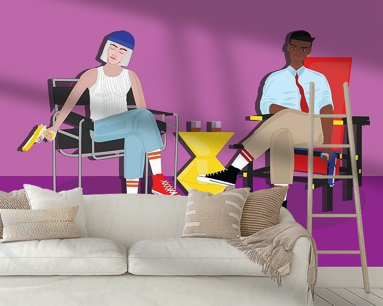 Example of the artwork in a room