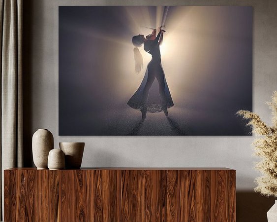 Example of the artwork in a room