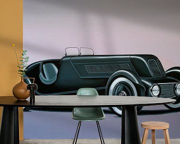 Edsel Ford Model 40 Special Speedster 1934 Painting by Paul Meijering