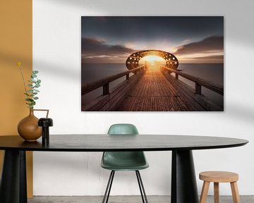 Sonnenaufgang an der Seebrücke von Kellenhusen an der Ostsee von Voss Fine Art Fotografie