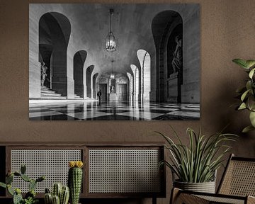 In den Hallen von Versailles in Schwarz und Weiß unterwegs von TPJ Verhoeven Photography