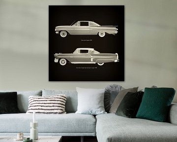Chevrolet Impala 1959 et Chevrolet Impala Special Sport Coupé 1958 sur Jan Keteleer