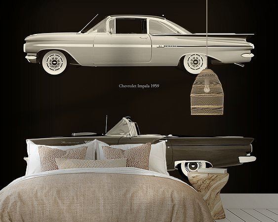Example of the artwork in a room