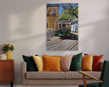 Straßenbahn in Lissabon von Hilda booy