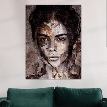 Beautiful Brown - Portrait - Woman by Wil Vervenne